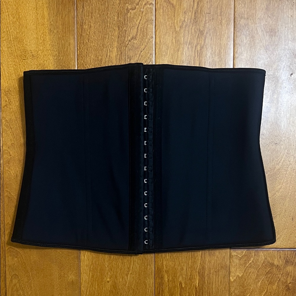 YIANNA Black Corset Size L Whimsigoth Grunge Renaissance Waist Trainer Festival - Picture 2 of 10